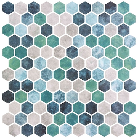 ANDOVA TILES Trillions 0.01 X 0.01 Glass Honeycomb Tile